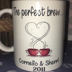 The perfect brew personalized coffee mug